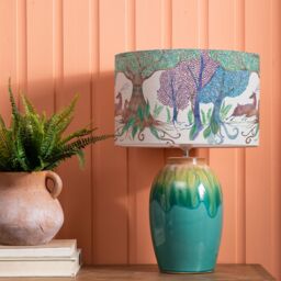 Voyage Maison Eucalypt Table Lamp With Willow Woods Eva Lampshade in Blue - thumbnail 2