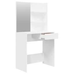 Berkfield Home Dressing Table Set White 74.5x40x141 cm - thumbnail 5