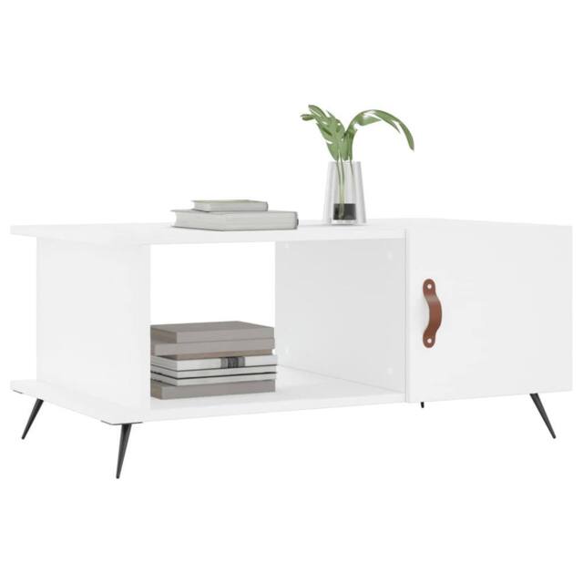 Berkfield Home Decorative Coffee Table White 90x50x40 cm Engineered Wood - Size: 90 x 50 x 40 cm - image 1