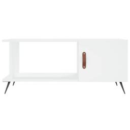 Berkfield Home Decorative Coffee Table White 90x50x40 cm Engineered Wood - Size: 90 x 50 x 40 cm - thumbnail 5