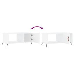 Berkfield Home Decorative Coffee Table White 90x50x40 cm Engineered Wood - Size: 90 x 50 x 40 cm - thumbnail 8