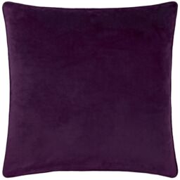 Paoletti Guilded Palms Embroidered Cushion in Plum - Size: 45 cm x 45 cm - thumbnail 2