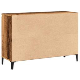 Berkfield Home Sideboard Old Wood 102x35x70 cm Engineered Wood in Brown - Size: 102 x 35 x 70 cm - thumbnail 7