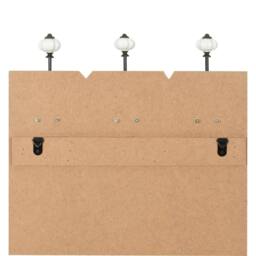 Berkfield Home Wall-mounted Coat Rack with 6 Hooks 120x40 cm HAPPY LOVE - thumbnail 6