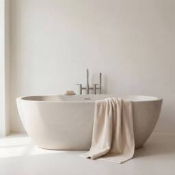 Bedable Plush Zero-Twist Cotton Towel - Face Towel - Hand Towel - Bath Towel -Bath Sheet in Cream - thumbnail 5