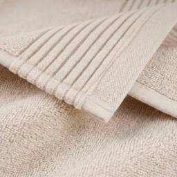 Bedable Plush Zero-Twist Cotton Towel - Face Towel - Hand Towel - Bath Towel -Bath Sheet in Cream - thumbnail 4