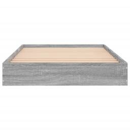Berkfield Home Bed Frame Frame Grey Sonoma 75x190 cm Small Single Wood - thumbnail 4