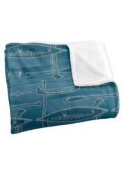 JQ Licensing Jl-Jp Lodge Canoe Pattern 2 Silky Touch Super Soft Throw Blanket 152 X 127 cm in White - thumbnail 3