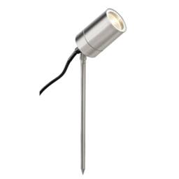 SPETLEK 12V Stainless Steel Garden Spike light in Silver - thumbnail 1