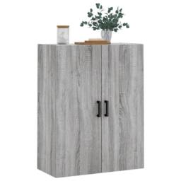 Berkfield Home Wall Mounted Cabinet Grey Sonoma 69.5x34x90 cm - thumbnail 4