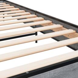 Berkfield Home Bed Frame without Mattress Grey Sonoma 90x190 cm Single - thumbnail 7