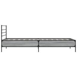 Berkfield Home Bed Frame without Mattress Grey Sonoma 90x190 cm Single - thumbnail 5
