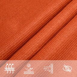 Berkfield Home Sunshade Sail 160 g/m¬≤ Orange 3x3x4.2 m HDPE - thumbnail 5
