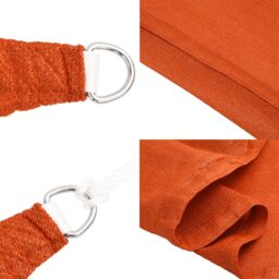 Berkfield Home Sunshade Sail 160 g/m¬≤ Orange 3x3x4.2 m HDPE - thumbnail 7