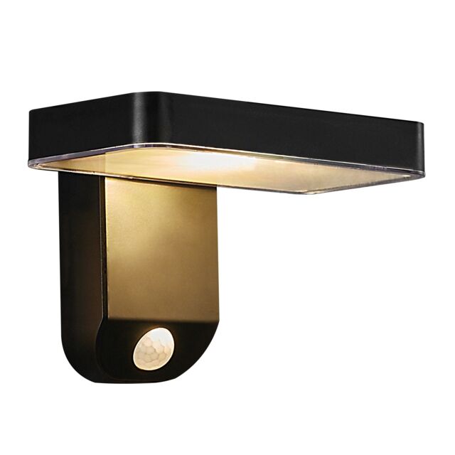 Nordlux Rica Outdoor Wall Light Solar Black Plastic Garden LED IP44 3000k - image 1