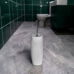 Showerdrape Ripple Textured 4 Piece Bathroom Accessory Set in White - thumbnail 2