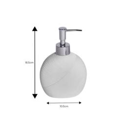Showerdrape Ripple Textured 4 Piece Bathroom Accessory Set in White - thumbnail 7