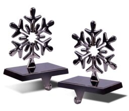 Netagon Set of 2 Christmas Stocking Holders in Silver - thumbnail 5
