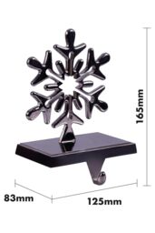 Netagon Set of 2 Christmas Stocking Holders in Silver - thumbnail 2