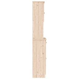 Berkfield Home Highboard ALTA 77x35x188 cm Solid Wood Pine in Brown - Size: 77 x 35 x 188 cm - thumbnail 5