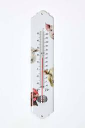 Homescapes Outdoor Thermometer with Farmyard Animal Design in White - thumbnail 1