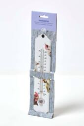 Homescapes Outdoor Thermometer with Farmyard Animal Design in White - thumbnail 6