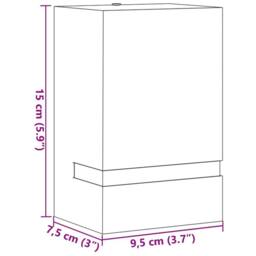Berkfield Home Outdoor Wall Light Silver Stainless Steel - thumbnail 7
