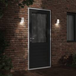 Berkfield Home Outdoor Wall Light Silver Stainless Steel