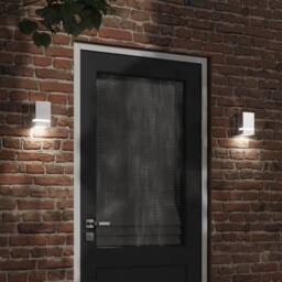 Berkfield Home Outdoor Wall Light Silver Stainless Steel - thumbnail 2