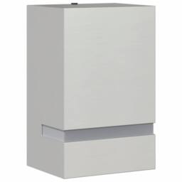 Berkfield Home Outdoor Wall Light Silver Stainless Steel - thumbnail 3