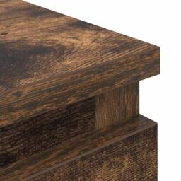 Berkfield Home TV Cabinet Smoked Oak 40x35x54 cm Engineered Wood in Brown - Size: 40 x 35 x 54 cm - thumbnail 9