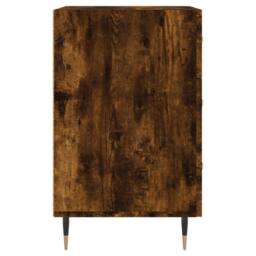 Berkfield Home Modern Bedside Cabinet Smoked Oak 40x40x66 cm Engineered Wood in Brown - Size: 40 x 40 x 66 cm - thumbnail 6