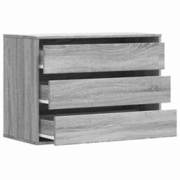 Berkfield Home Corner Chest of Drawers Grey Sonoma 80x41x58 cm Engineered Wood - Size: 80 x 41 x 58 cm - thumbnail 5