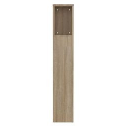 Berkfield Home Headboard Cabinet Sonoma Oak 100x18.5x104.5 cm in Brown - thumbnail 5