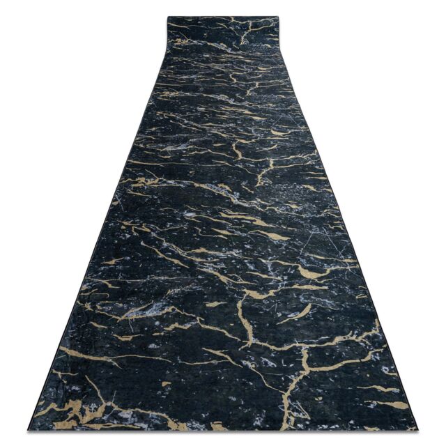RugsX Anti-Slip Lotus Runner in Black - Size: 60 cm x 270 cm - image 1