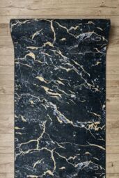RugsX Anti-Slip Lotus Runner in Black - Size: 60 cm x 270 cm - thumbnail 4