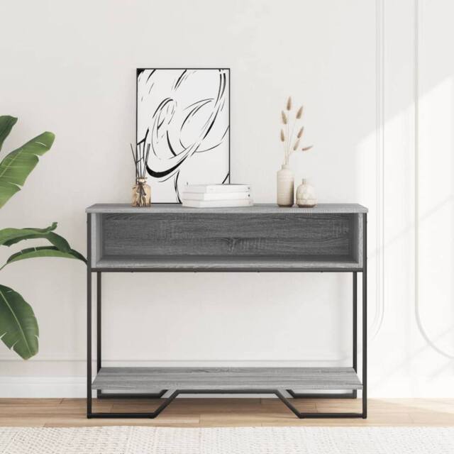Berkfield Home Classic Console Table Grey Sonoma 100x35x74.5 cm Engineered Wood - image 1