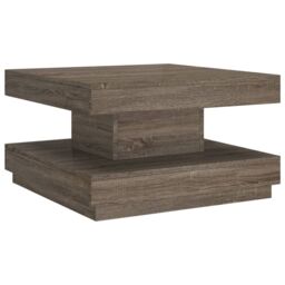 Berkfield Home Coffee Table Grey 60x60x35 cm MDF - Size: 60 x 60 x 35 cm - thumbnail 2