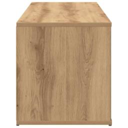 Berkfield Home TV Cabinet Artisan Oak 120x34x37 cm Engineered Wood in Brown - Size: 120 x 34 x 37 cm - thumbnail 5