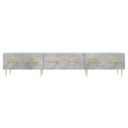Berkfield Home TV Cabinet Concrete Grey 150x36x30 cm Engineered Wood - Size: 150 x 36 x 30 cm - thumbnail 5