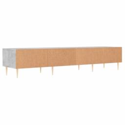 Berkfield Home TV Cabinet Concrete Grey 150x36x30 cm Engineered Wood - Size: 150 x 36 x 30 cm - thumbnail 8