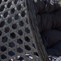 Artemis Home Alston Double Garden Hanging Egg Chair in Dark Grey - thumbnail 3