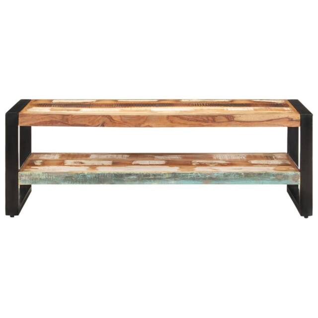Berkfield Home Coffee Table 120x60x40 cm Solid Reclaimed Wood in Brown - Size: 120 x 60 x 40 cm - image 1