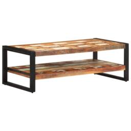 Berkfield Home Coffee Table 120x60x40 cm Solid Reclaimed Wood in Brown - Size: 120 x 60 x 40 cm - thumbnail 2
