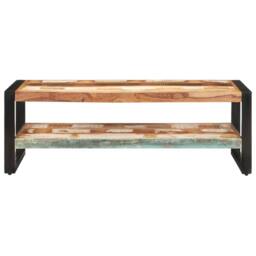 Berkfield Home Coffee Table 120x60x40 cm Solid Reclaimed Wood in Brown - Size: 120 x 60 x 40 cm - thumbnail 1