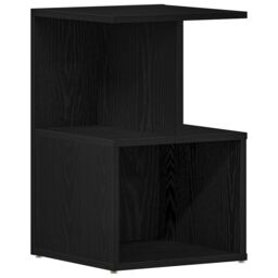Berkfield Home Nightstands 2 pcs Black Oak 35x35x55 cm Engineered Wood - Size: 35 x 35 x 55 cm - thumbnail 5