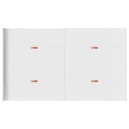 Berkfield Home Storage Bed Frame with Drawer with Headboard with Storage White 120 x 200 cm Wood - thumbnail 8