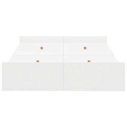 Berkfield Home Storage Bed Frame with Drawer with Headboard with Storage White 120 x 200 cm Wood - thumbnail 6