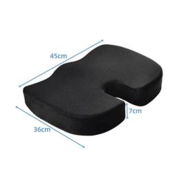 SPETLEK Orthopedic Memory Foam Seat Cushion in Black - thumbnail 2