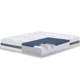 The White Stone Memory Foam Mattress, 22cm Height, Hypoallergenic - 110 x 190 cm in White